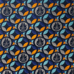 Star Wars Millennium Falcon Motif Navy Blue Tie