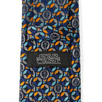 Star Wars Millennium Falcon Motif Navy Blue Tie