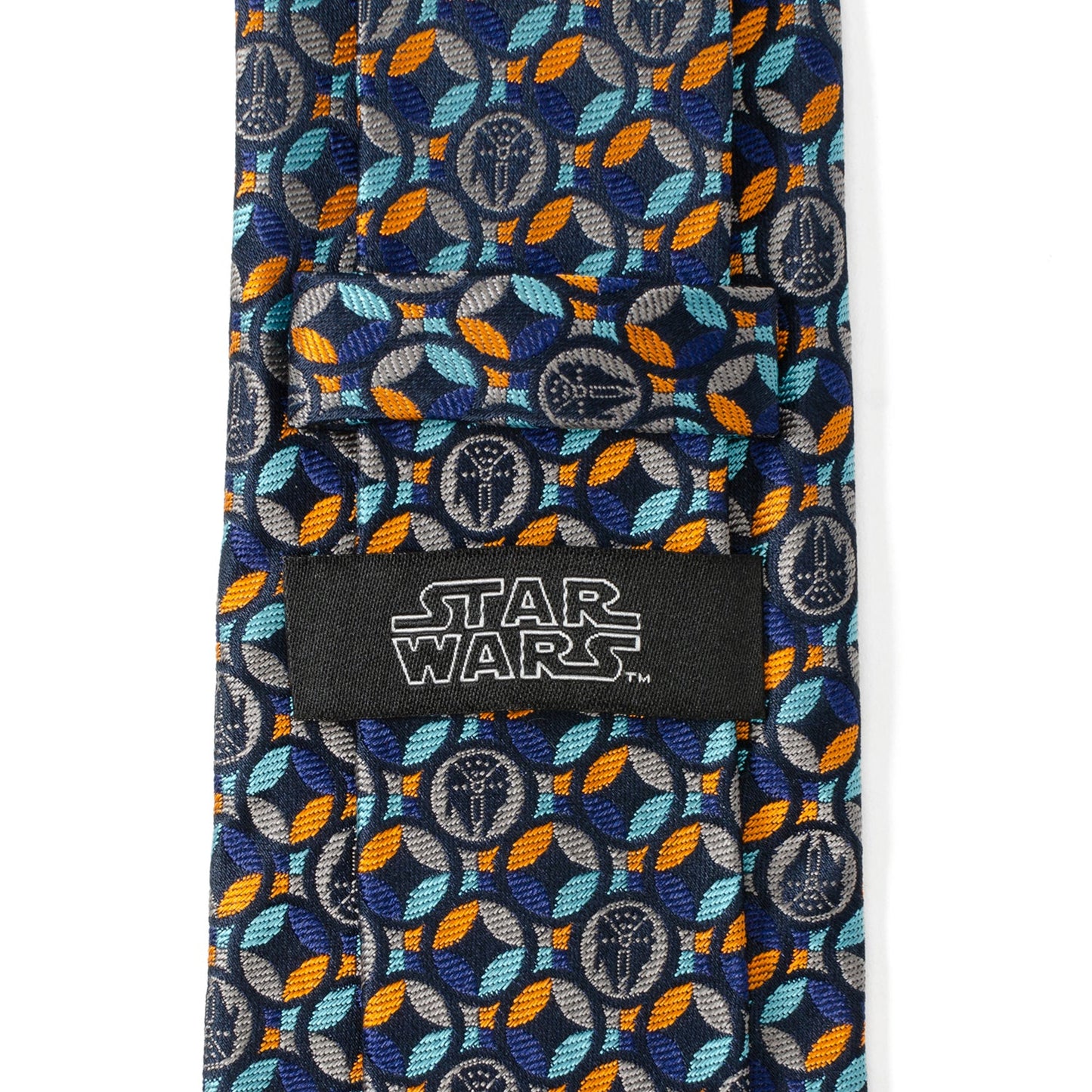 Star Wars Millennium Falcon Motif Navy Blue Tie