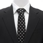 Star Wars Millennium Falcon Metallic Silver and Black Tie