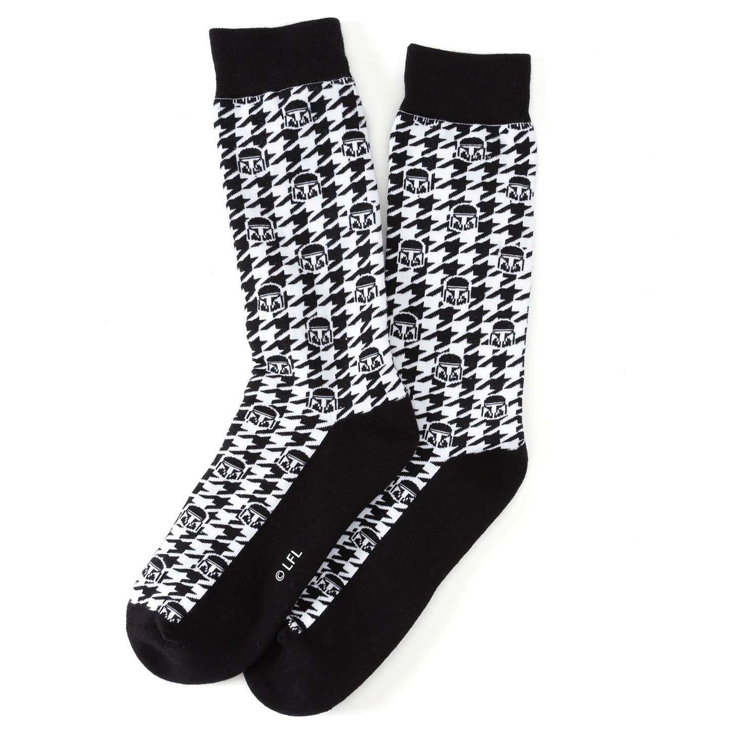 Star Wars Mandalorian Dress Socks 3-Pack and Mythosaur Lapel Pin Gift Set