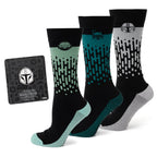 Star Wars Mandalorian 3-Pack Dress Sock and Lapel Pin Gift Set