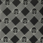 Star Wars Mandalorian Black and Gray Plaid Tie