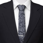 Star Wars Mandalorian Blue Paisley Tie