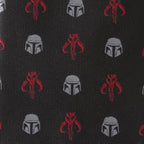 Star Wars Mandalorian and Mythosaur Red and Black Tie