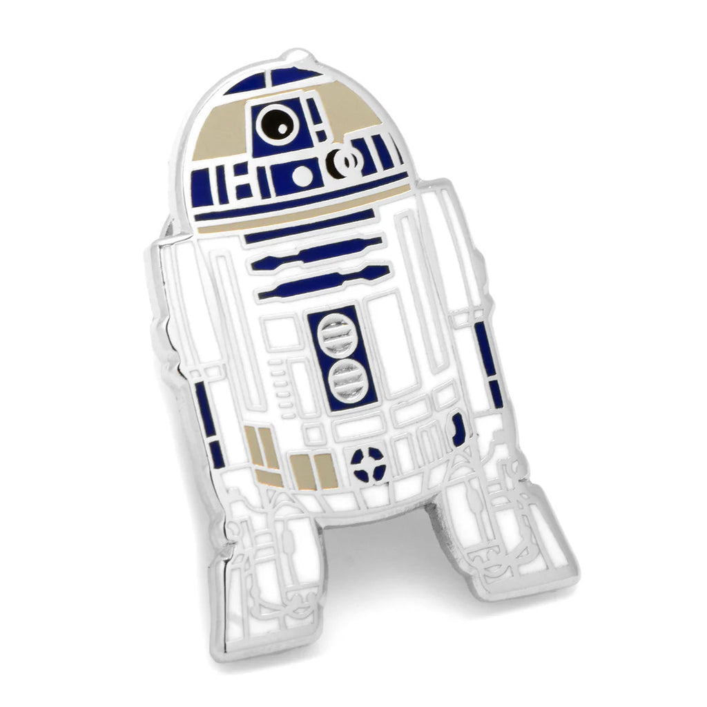 Star Wars R2-D2 Light and Dark Blue Dress Socks and Lapel Pin Gift Set