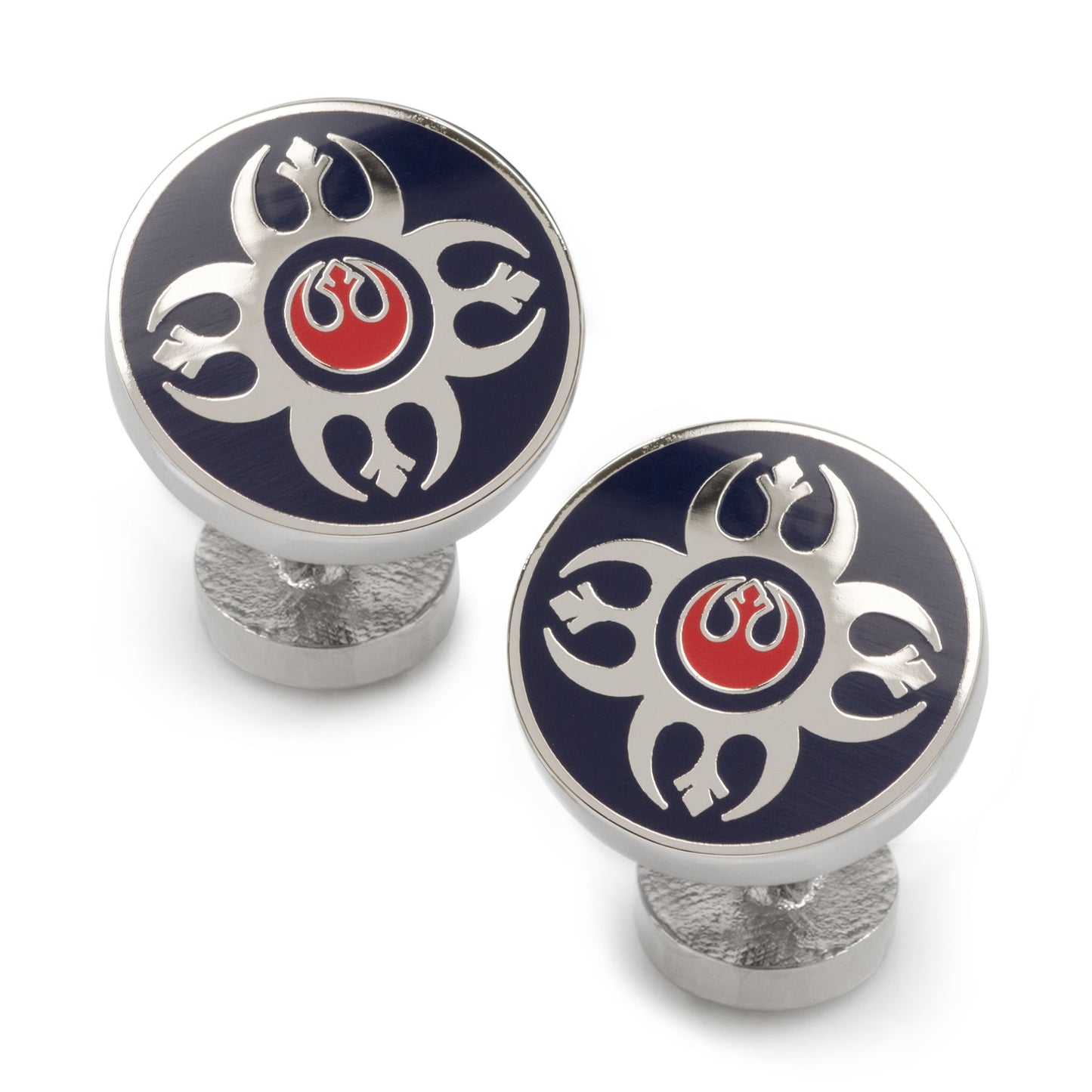 Star Wars Rebel Alliance Starbird Crest Blue and Red Cufflinks