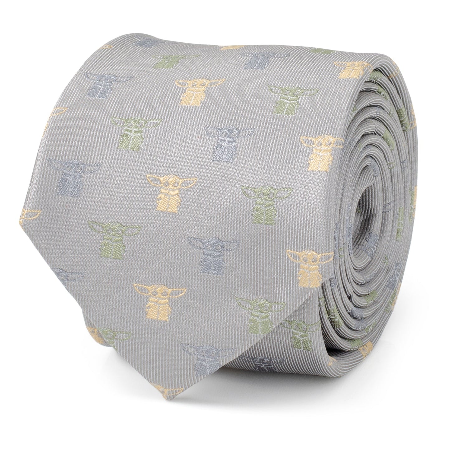 Star Wars Grogu Dotted Green Tie
