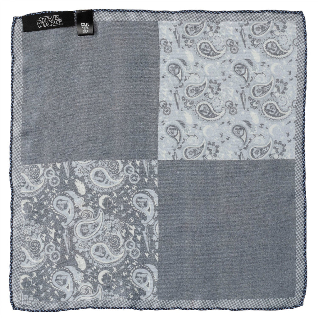 Star Wars Darth Vader Blue Paisley Pocket Square