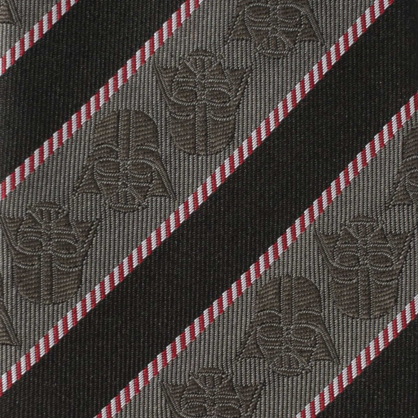 Star Wars Darth Vader Black and Gray Striped Tie