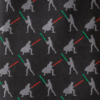 Star Wars Darth Vader and Luke Skywalker LIGHTSABER Battle Black Tie