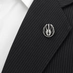 Star Wars Yoda Green, Gray, and Black Ombre Dress Socks and Jedi Crest Lapel Pin Gift Set