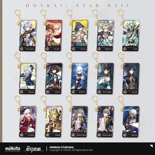 The Destruction Character Warp Artwork Acrylic Keychain Honkai: Star Rail