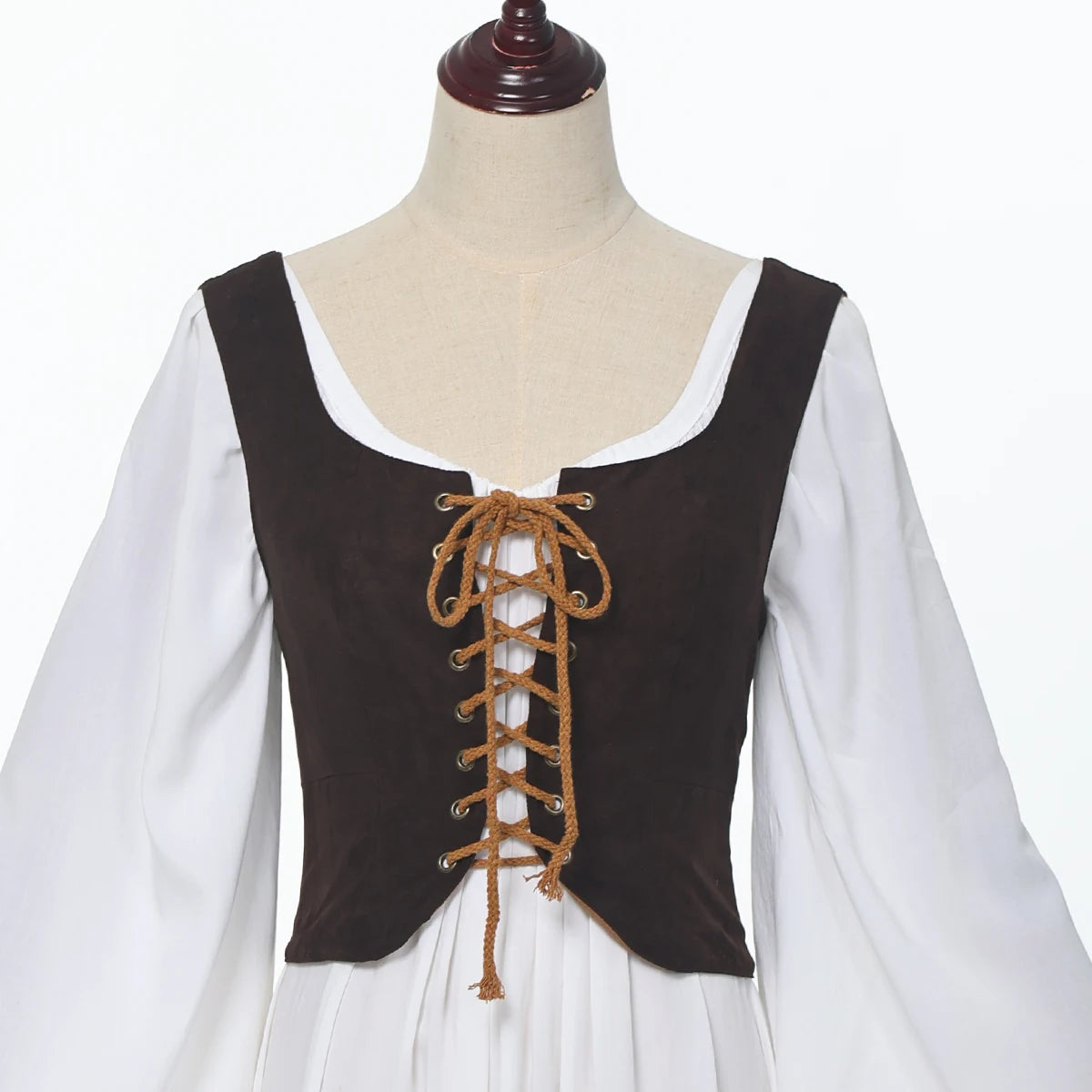 Gilet corset pirate pour femmes, hauts de cosplay médiéval d'Halloween