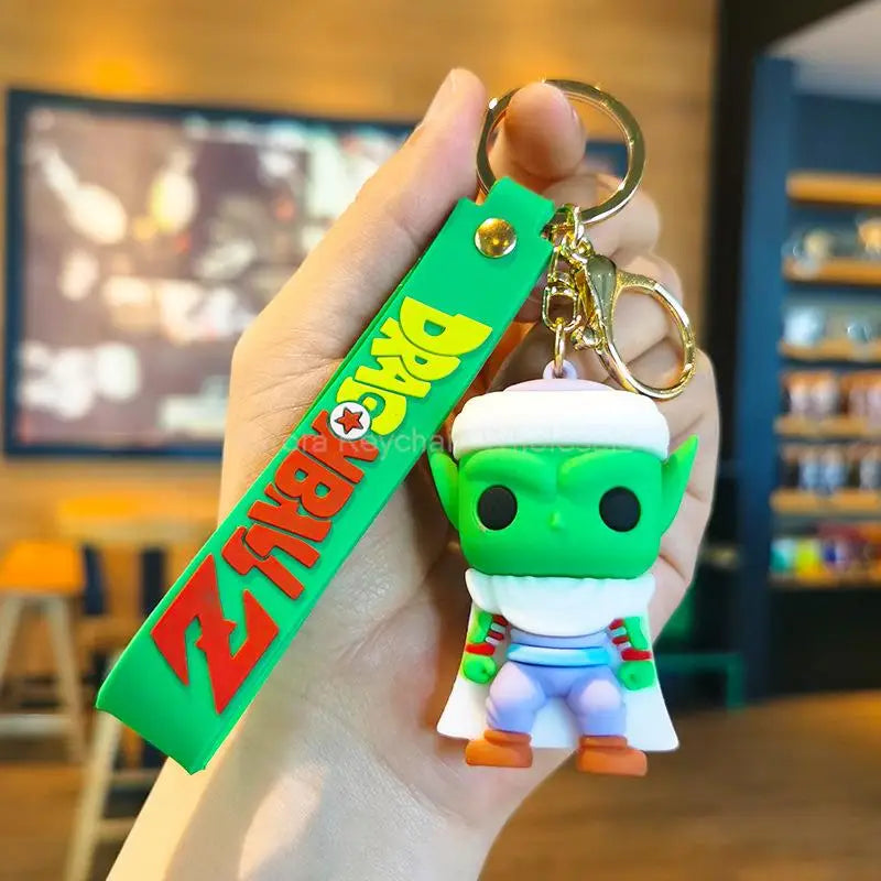 Dragon Ball Z Anime Keychain Super Saiyan Goku Master Roshi Buu Gohan Accessories Car Key Chains