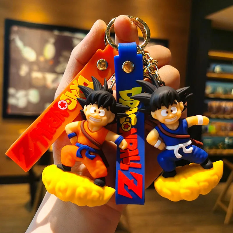 Dragon Ball Z Anime Keychain Super Saiyan Goku Master Roshi Buu Gohan Accessories Car Key Chains