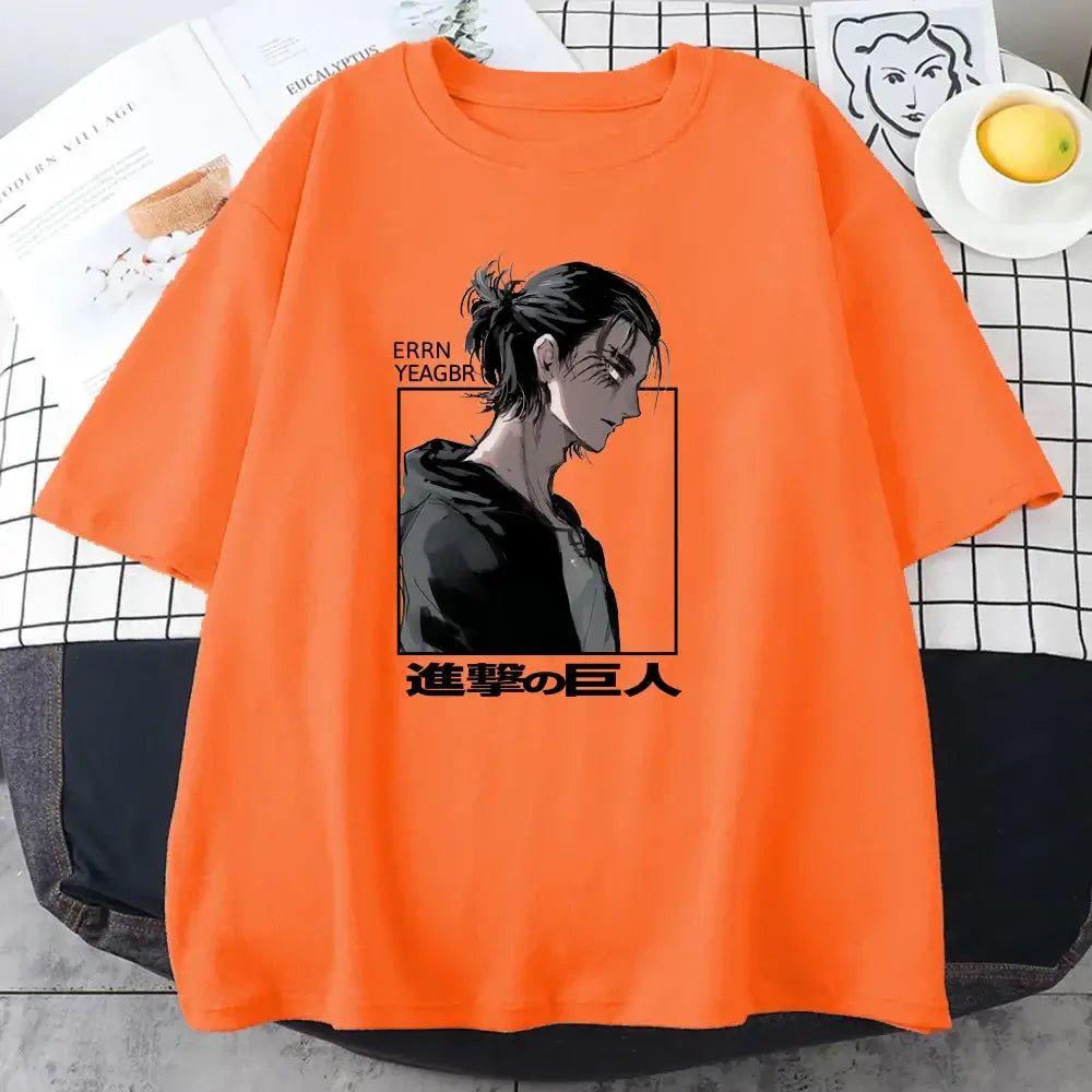 Eren Jaeger T-Shirt Attack on Titan Graphic Tee