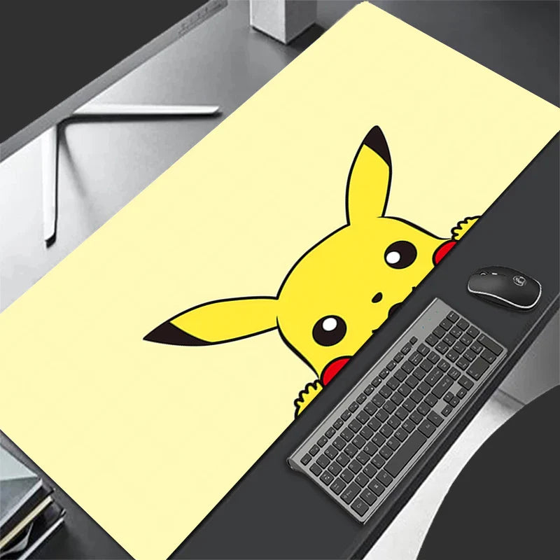 Pikachu Gamer Cabiner Keyboard Rug XXL P-pokemonS Desktop Mouse Pad