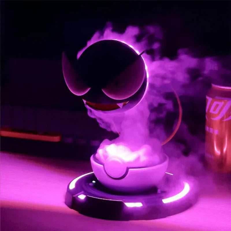 Gengar Smoky Night Light: Cute Anime Decor for Gaming Rooms - Gengar with ball
