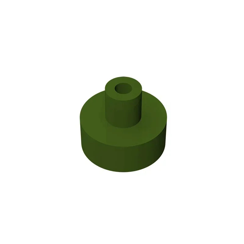 Gobricks Tile Round 1x1 with Bar and Pin Holder | Compatible Building Block