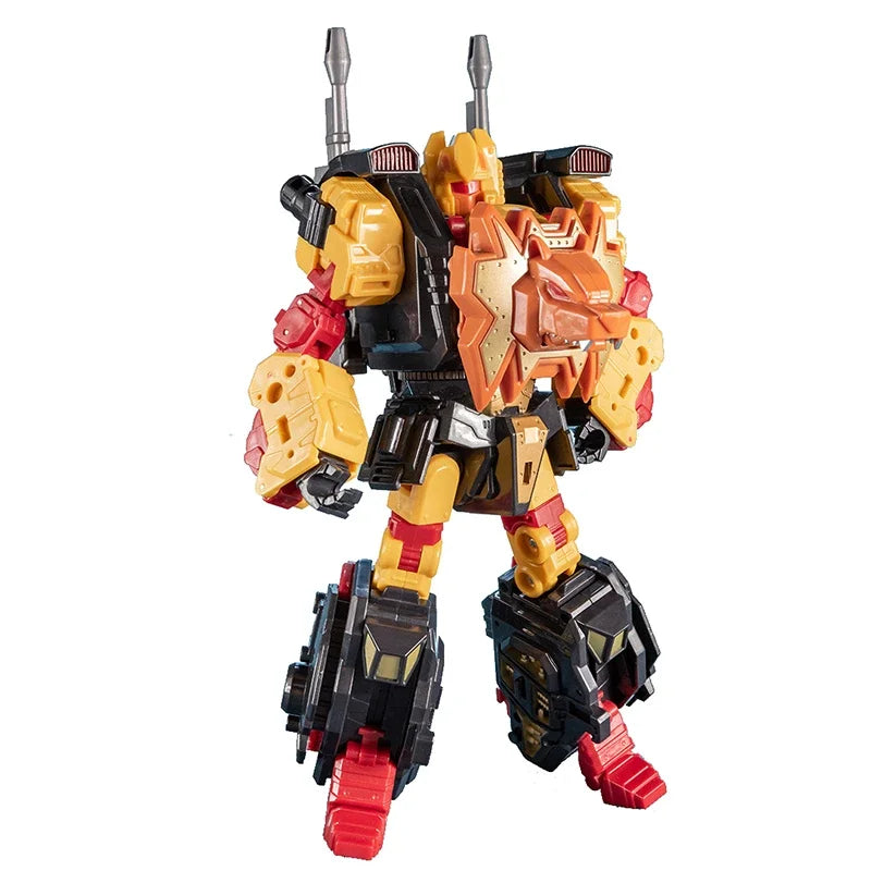 Jinbao 5 en 1 45cm transformación Figma Anime serie figura modelo Robot Predaking superhéroe muñecas Abs juguetes de plástico para niños