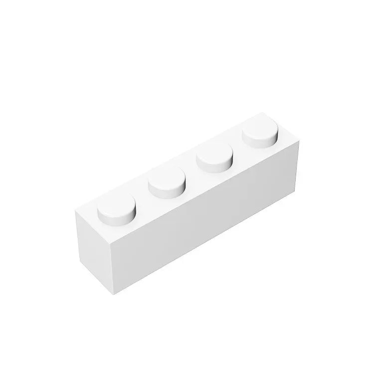 Gobricks GDS-534 Brick 1 x 4 without Bottom Tubes | Compatible Building Block Set