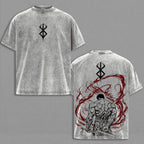 Guts Berserk T-Shirt Vintage Washed Oversized Tee