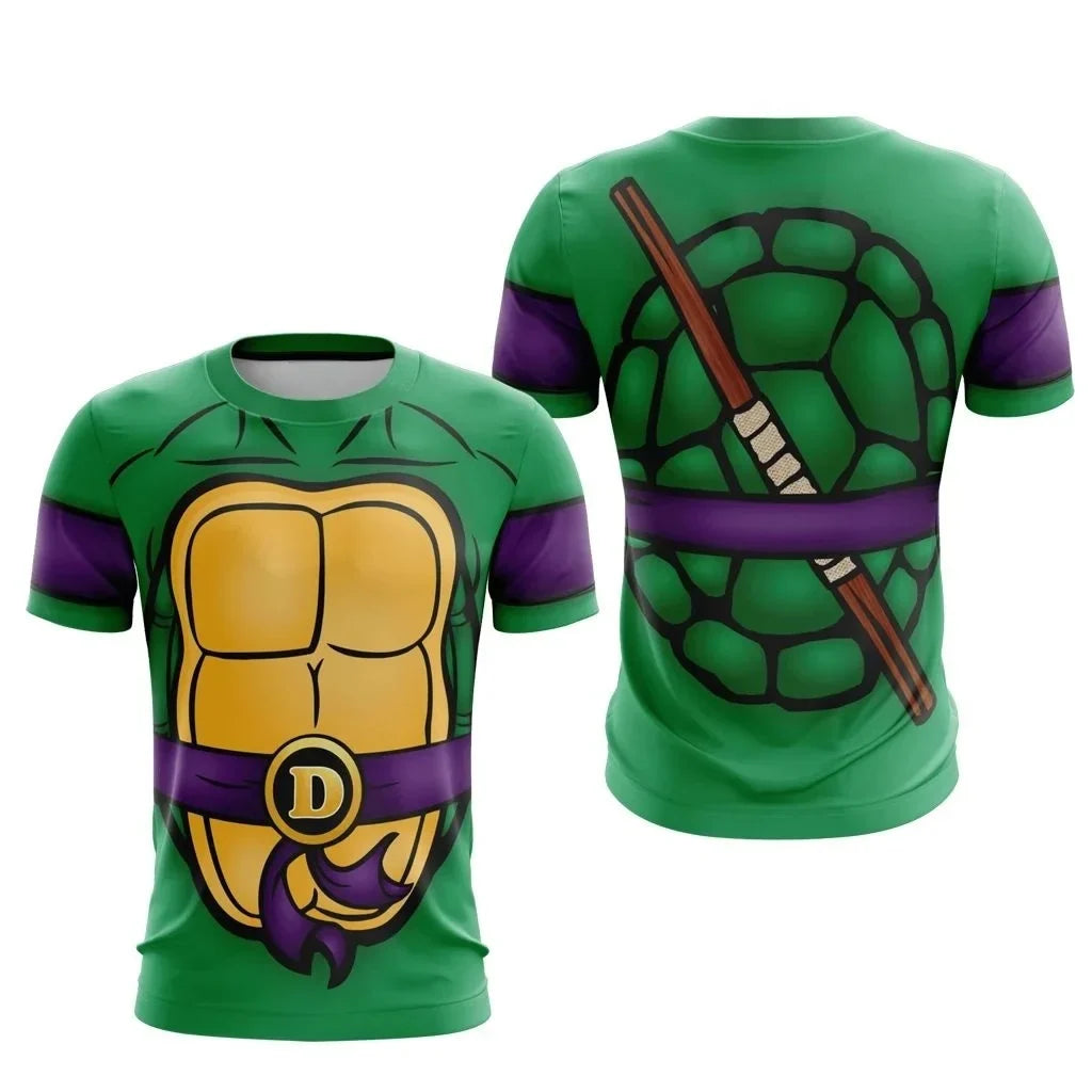Bandai Ninja Turtles Classic Anime Cosplay Costume Full Print Adult