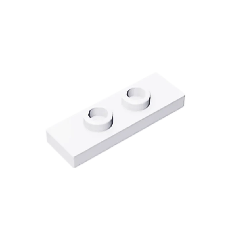 Gobricks GDS-1504 Plate, Modified 1 x 3 with 2 Studs (Double Jumper) | Compatible Building Block Piece
