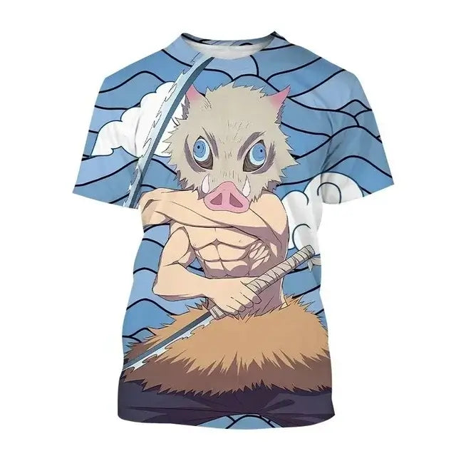 Demon Slayer Nezuko Shinobu T-shirt 3D Fashion Print