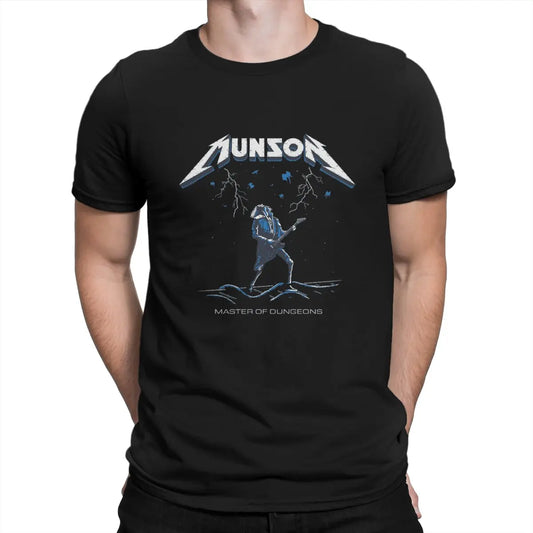 Shreddie Munson hommes T-Shirt Eddie Munson t-shirts drôles à manches courtes col rond 100% coton vêtements classiques