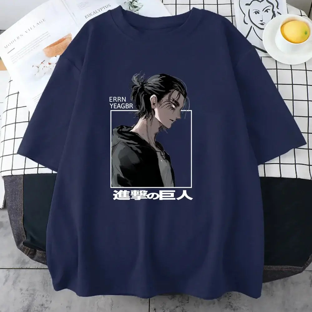 Eren Jaeger T-Shirt Attack on Titan Graphic Tee
