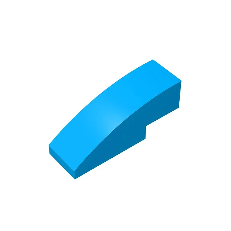 Gobricks GDS-657 Slope, Curved 3 x 1 | Compatible Building Block for Creative Construction