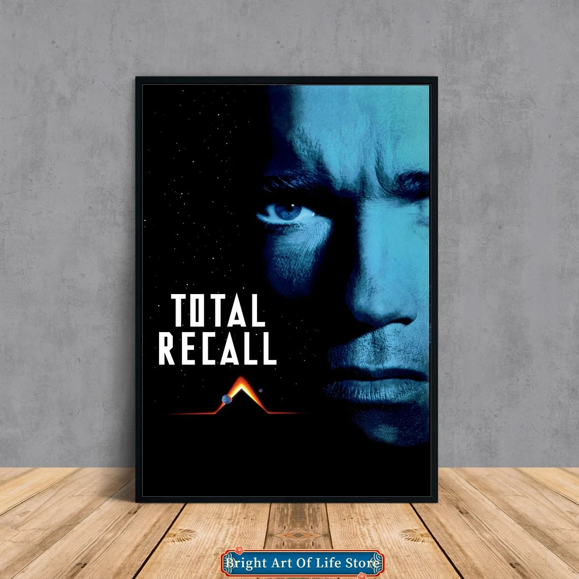 Total Recall (1990) Classic Movie Poster Star Cover Photo Canvas Print Apartment Home Decor Wall Painting (Unframed)