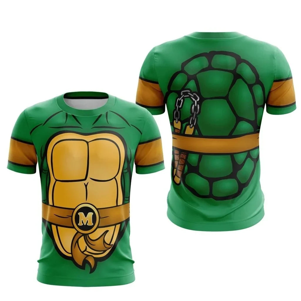 Bandai Ninja Turtles Classic Anime Cosplay Costume Full Print Adult