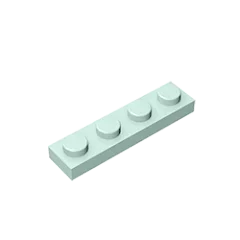 Gobricks GDS-504 Plate 1 x 4 | Compatible Building Block Pieces