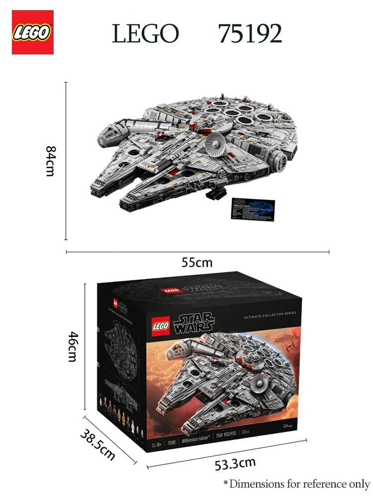 LEGO 75192 Star Wars Ultimate Millennium Falcon Expert Architecture Kit and Starship Model (Adult Version)Puzzle Building Blocks - LEGO75192