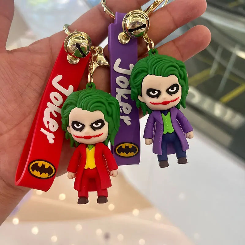 Joker Batman Pendant Keychain for Women Men Kids fans Cartoon Accessories