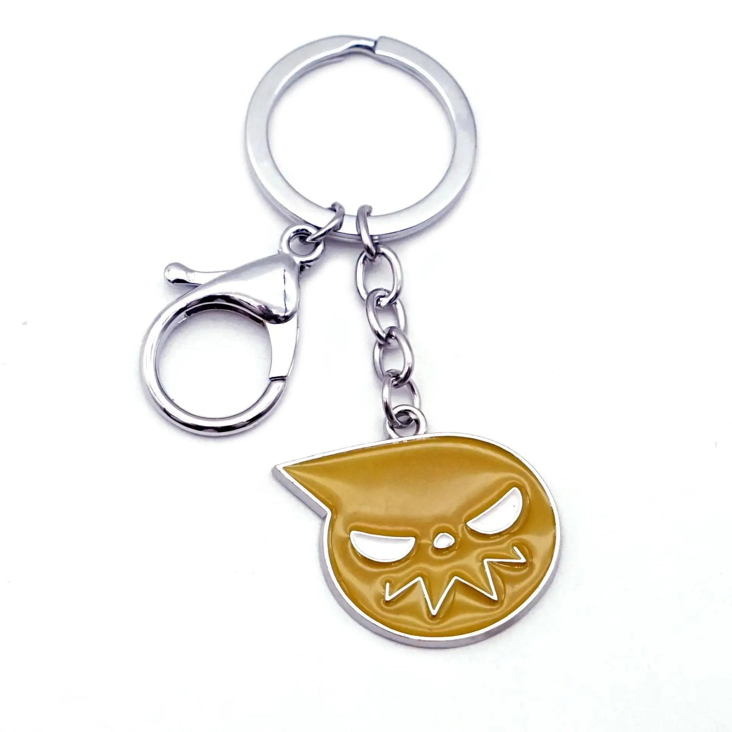 Hot Anime SOUL EATER Leather Keychain Black Star Death the Kid Key Chain Keyring Men Keychains Accessories Car Key Ring llaveros