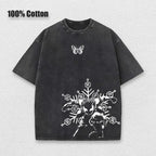 Akaza Koyuki T-shirt: Washed Oversized Anime Graphic Tee