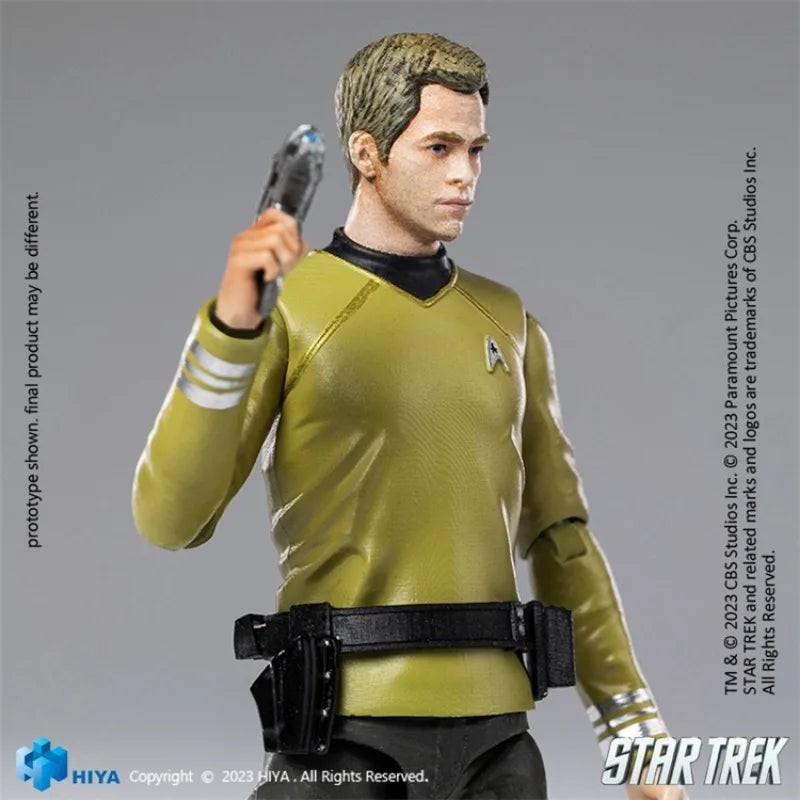 100% Original HIYA EXQUISITE MINI Star Trek 2009 Kirk 1/18 Animation Action Figure Toy Gift Model Collection Hobby