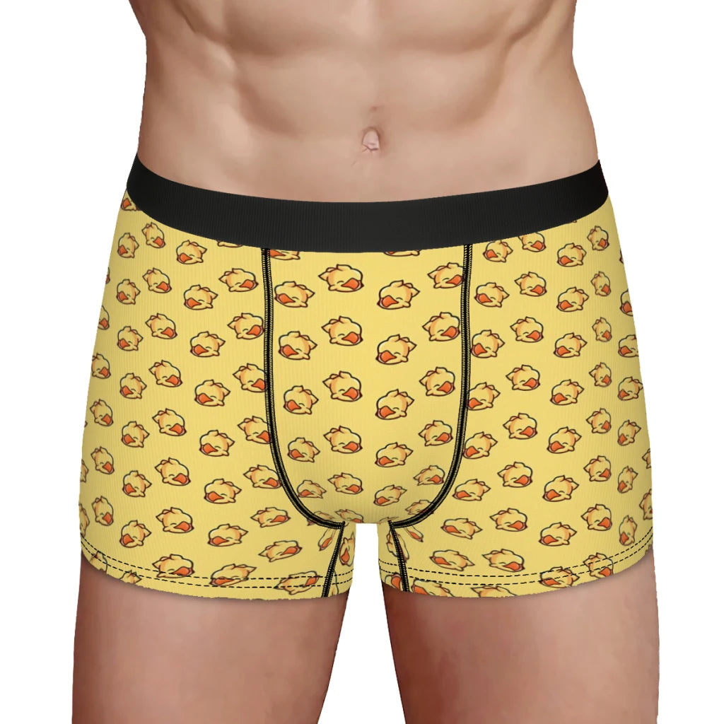 Final Fantasy I Want To Ride My Chocobo All Day  Underpants Homme Panties Men's Underwear Print Shorts Boxer Briefs