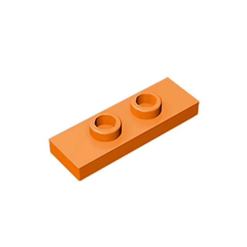 Gobricks GDS-1504 Plate, Modified 1 x 3 with 2 Studs (Double Jumper) | Compatible Building Block Piece