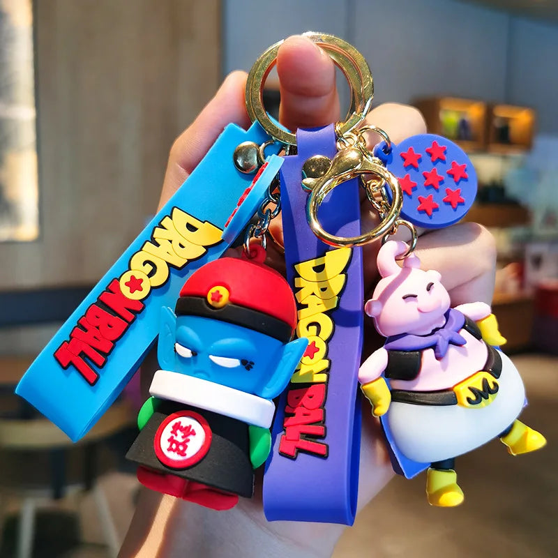 Dragon Ball Z Anime Keychain Super Saiyan Goku Master Roshi Buu Gohan Accessories Car Key Chains