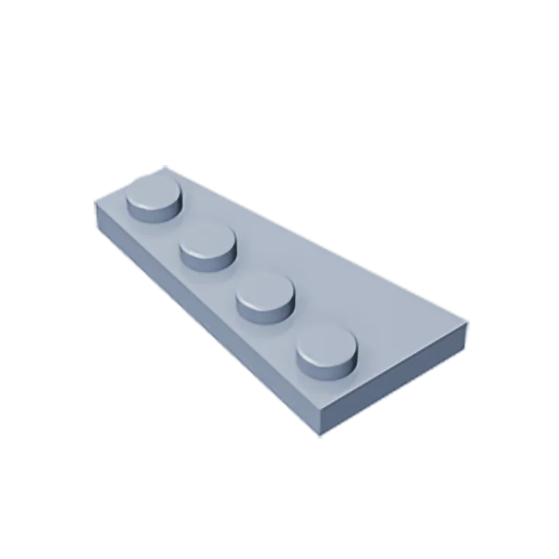 Gobricks GDS-549 Wedge Plate 4 x 2 Right | Building Block for Compatible DIY Sets