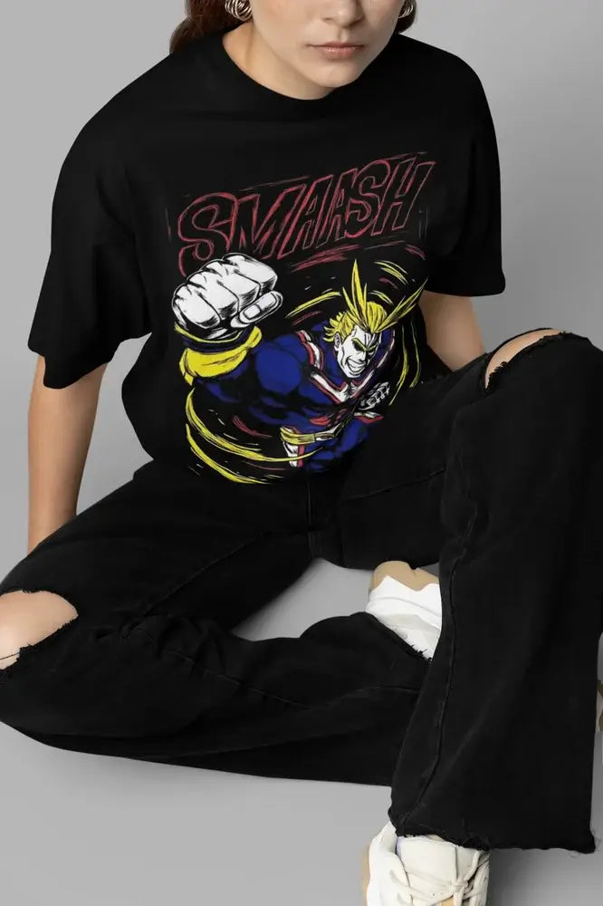 All Might Shirt: My Hero Academia Anime Graphic Tee