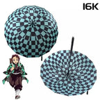 Tanjiro Katana Umbrella: Demon Slayer Long Handle UV Parasol
