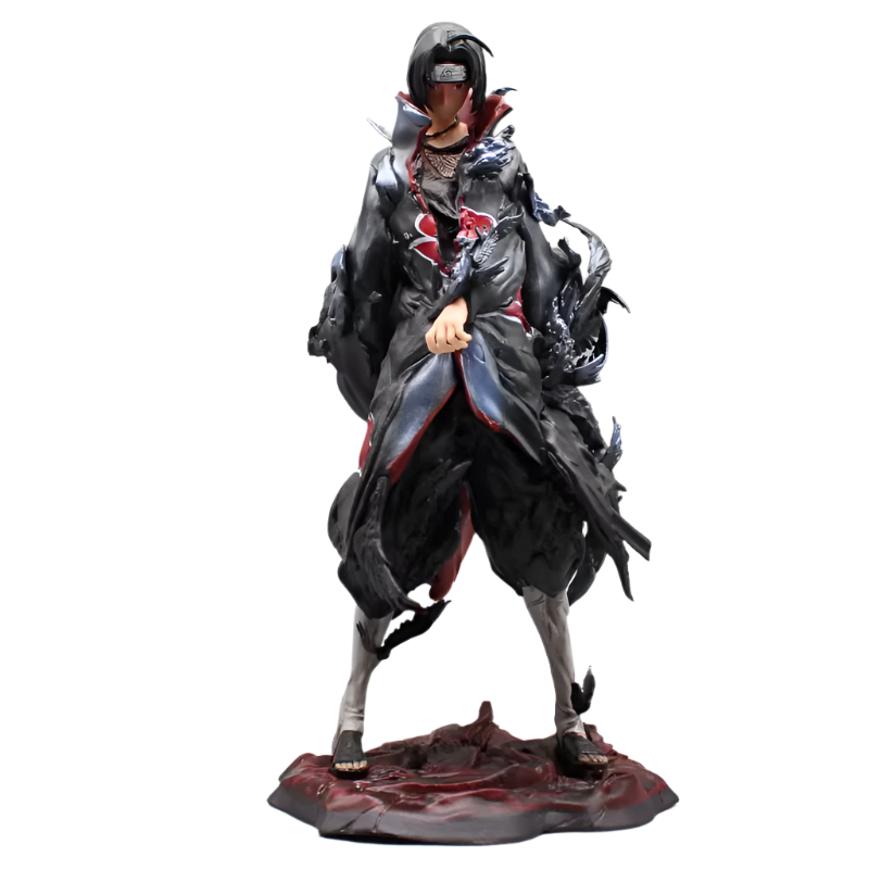 Itachi Uchiha Tsukuyomi Crows Anime Figure, Naruto Shippuden Action Figurines 26 CM