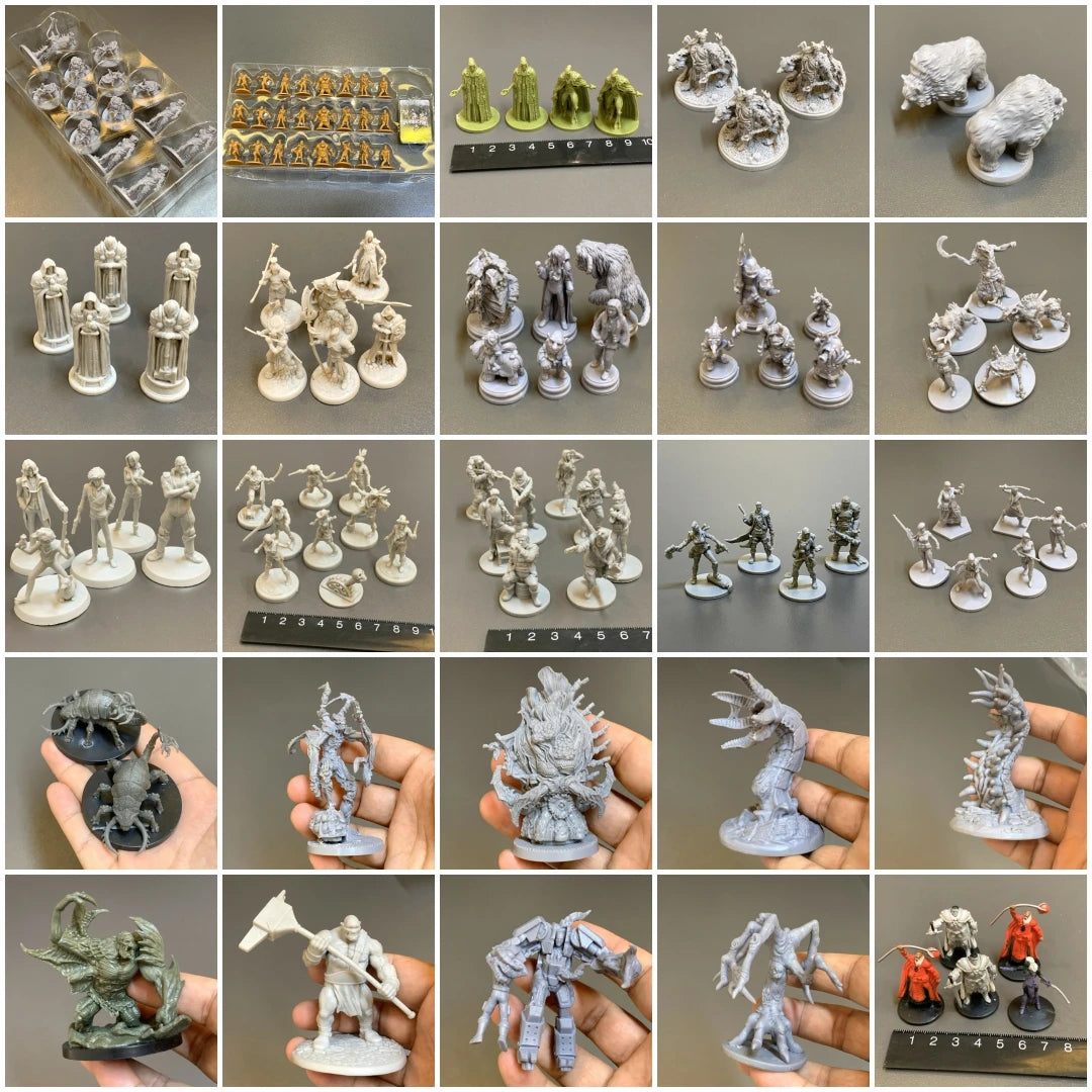Zombicide Deluxe Game Pieces Warriors Heroes Monster Horror Board Game Miniatures Role Playing Figures Dungeon Model RPG Toys