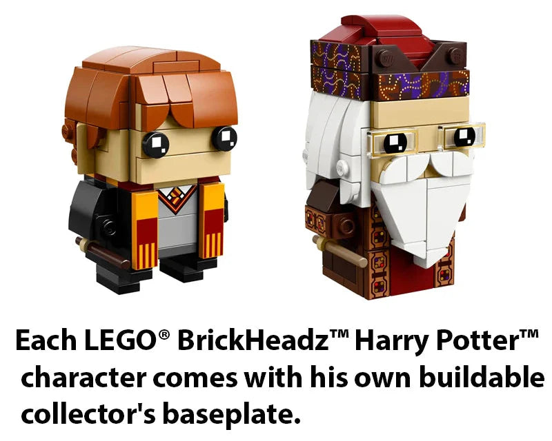 Brick Headz Ron Weasley & Albus Dumbledore Building Kit 245 PCS